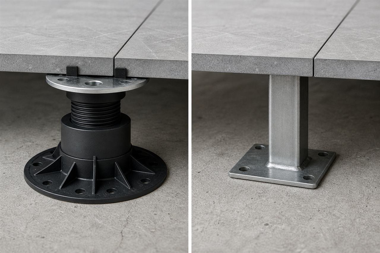 Adjustable Pedestals vs Fixed Floor Supports: Which Should You Specify?