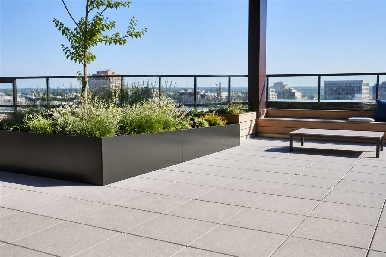 Outdoor Adjustable Pedestals for Pavers and Rooftop Decking