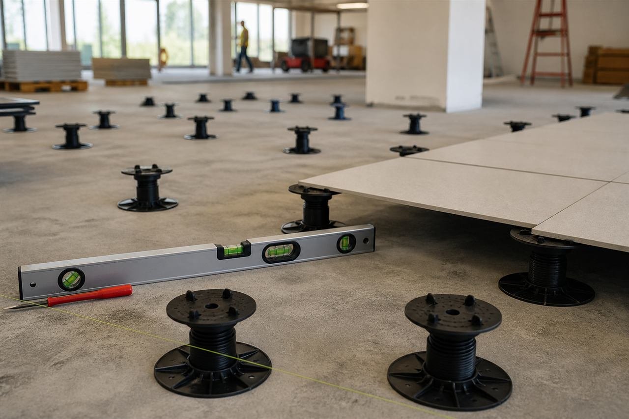 Raised Floor Pedestal Installation Guide for U.S. Job Sites